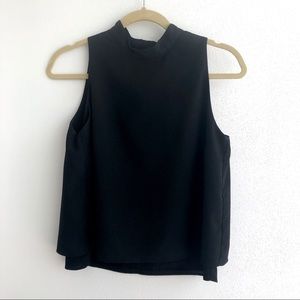 Banana Republic Black Double Layer Sleeveless Top